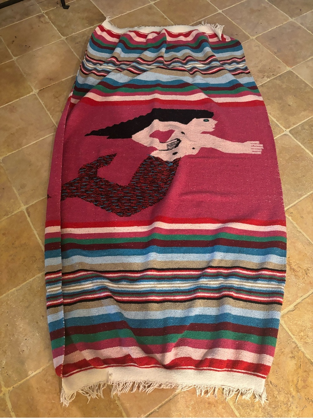 La Serina Loteria mermaid blanket